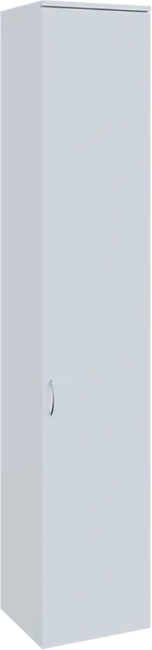 ST 6 - 42 šatní skříň, tyč, pravá, 2150x400x600, bílá